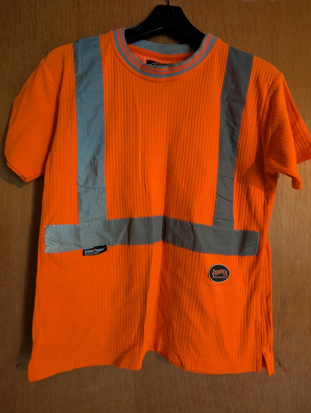 PIONEER High-Visibility Orange Work Tee with Reflective Accent